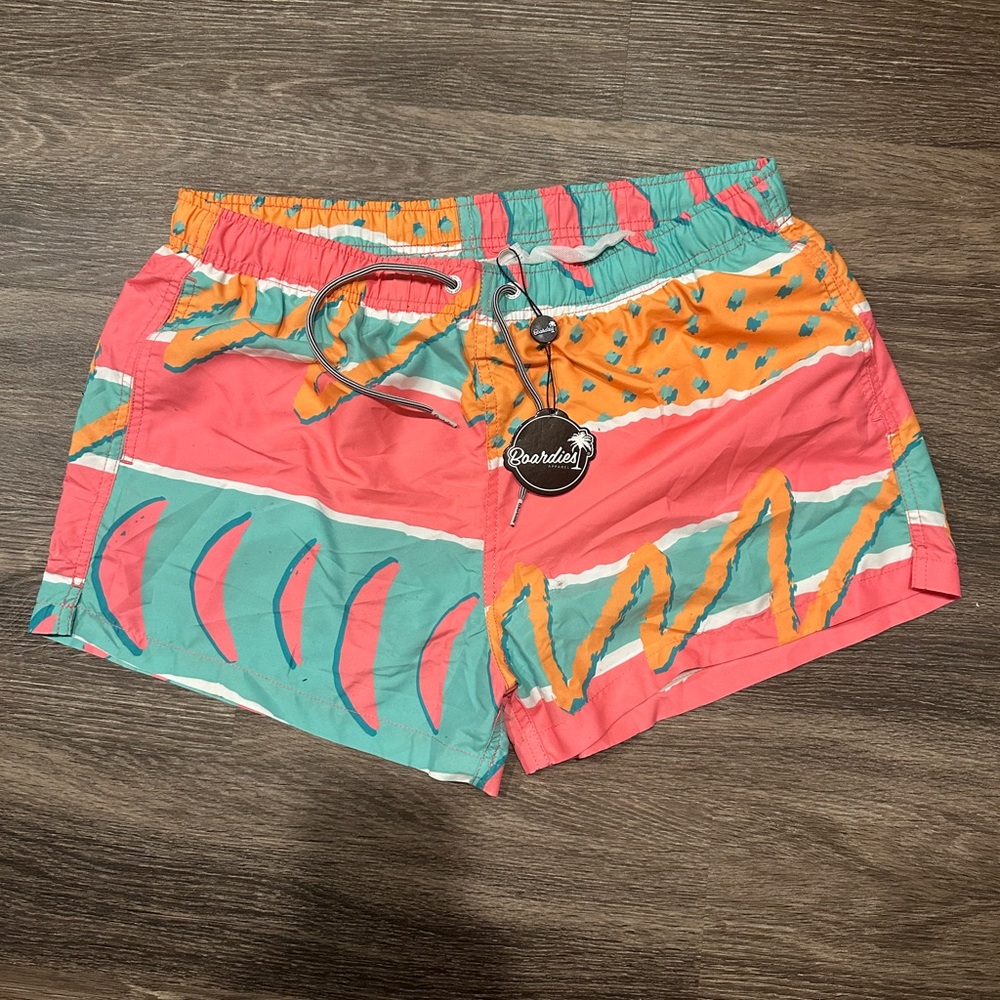 Colorful Patterned Men’s Swim Trunks
